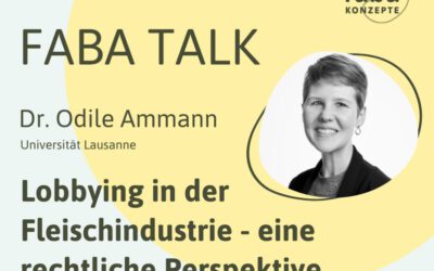 Lobbying in der Fleischindustrie – eine rechtliche Perspektive